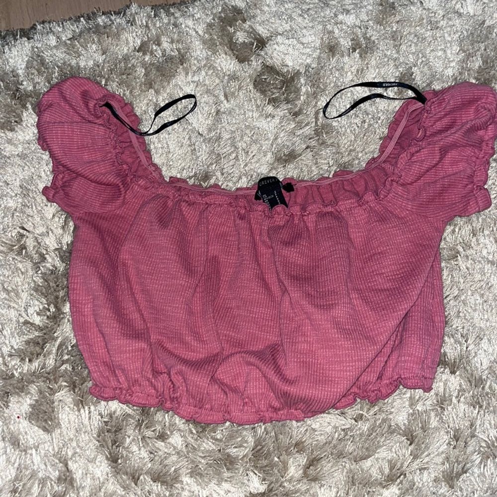 Puffy pink top
